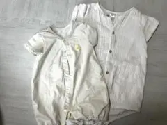 ベビー ロンパース 半袖 70サイズ アカチャンホンポ H&M 2セット