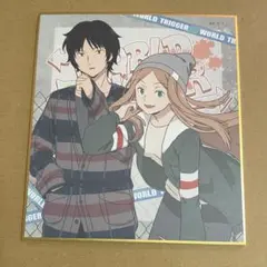 ワールドトリガー　トレーディングミニ色紙　烏丸京介・小南 桐絵
