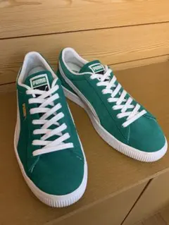 PUMAのスェードビンテージ グリーンサイズ27.5中古美品