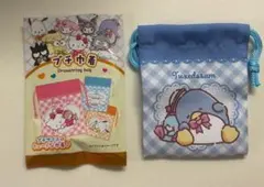 산리오 キャラクターズ プチ巾着 タキシードサム ブルー 青