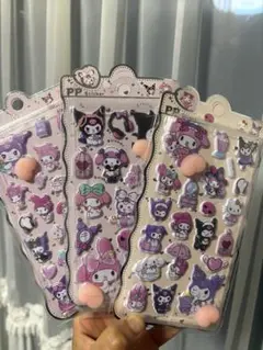 おしりシール ぷにぷに ぷっくり マイメロ クロミ 3個セット
