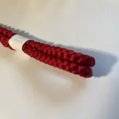 く*ん様 鮮やかワインレッド系　帯締め　絹製　新古品