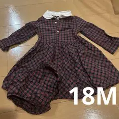 Ralph Lauren 赤黒チェック ワンピース 18M
