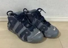 NIKE AIR MORE UPTEMPO スニーカーネイビー グレー22センチ