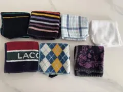 ブランドタオルハンカチ 7枚セット ラコステ ラルフローレン含む