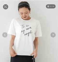 ホワイト Tシャツ Mサイズ メッセージプリント