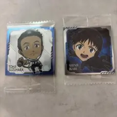 エヴァンゲリオン シール 鈴原トウジ 碇シンジ 2枚セット