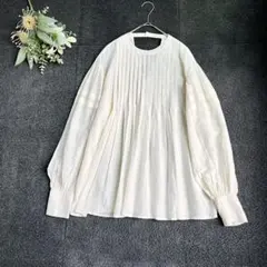 【RBS Ray BEAMS】ブラウス コットンシルク 上品　バックオープンのサムネイル