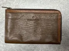 エルメネジルド ゼニア レザー トラベルポーチ パスポートケース