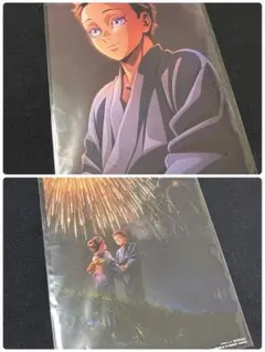 鬼滅の刃 無限城編 映画入場者特典 猗窩座 あかざ 狛治 はくじ 2枚セット