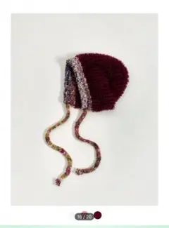 ワインレッド ニット帽