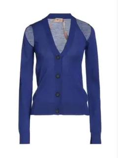 N°21 カーディガン ブルー　Vネック
