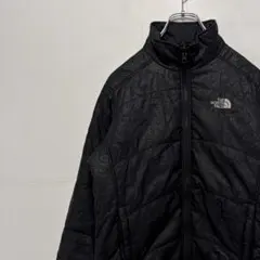 ノースフェイス 中綿 ライトダウンジャケット 刺繍ロゴ 古着