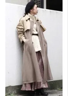 Ungrid アングリッド トレンチコート 異素材ミックス
