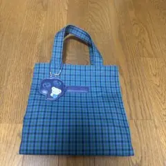 familiar チェック柄トートバッグ