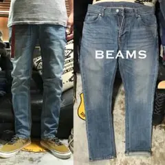［希少／完売モデル］極美品《★ BEAMS ★》ストレッチスキニーデニム Mのサムネイル