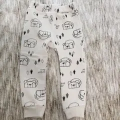値下げ！ボトムス　裏起毛長ズボン　パンツ　90cm　クマ柄