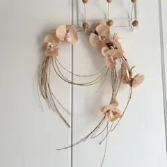 ウエディングブーケ　アーティフィシャルフラワー　和装　胡蝶蘭　リースブーケ