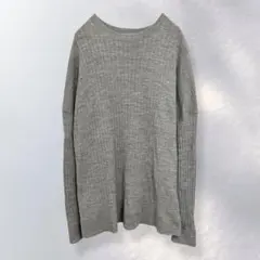 ユニクロ UNIQLO メリノブレンド リブクルーネックセーター XL《a850