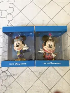 東京ディズニーシー　アブーズバザール　ミッキーミニーフィギュアセット