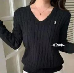 【美品】ラルフローレン大人気ケーブルニットセーター現行品