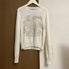christian dior ホリデー 刺繍ニットプルオーバー 34 - メルカリ