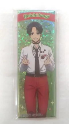 潔世一　ロングスクエア　缶バッジ　ホログラム　ナムコ　ブルーロック