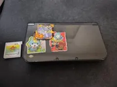 new ニンテンドー 3DS LL ブラック 本体 白犬隊付き