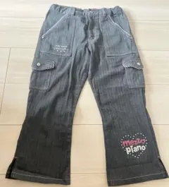 美品 メゾピアノ ジーンズ ズボン ボトムス M 150 7分丈