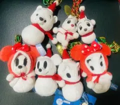 ディズニーフレンズ　ぬいぐるみ　雪だるま　キーホルダー　キーチェーン