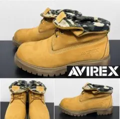 AVIREX ハイカットワークブーツ ベージュ - メルカリ