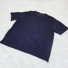 【希少3XL】ユニクロU エアリズムコットンオーバーサイズTシャツ ネイビー