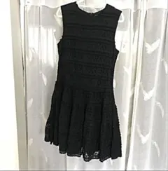 ZARA BASIC レース黒ワンピース