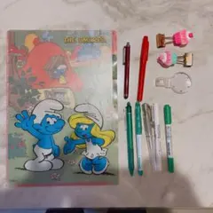 スマーフ　仕切り付きファイル　11点　文房具　まとめ売り