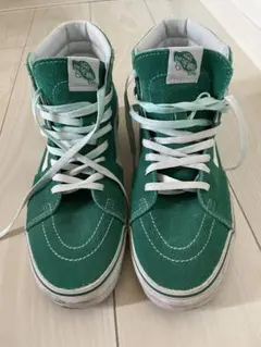 VANS SK8-HI グリーン ハイカット スニーカーのサムネイル