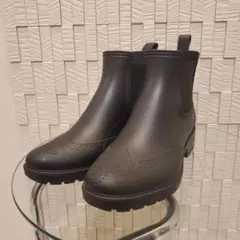 レインブーツ ショート サイドゴア メンズ 長靴 防水 ビジネスシューズ