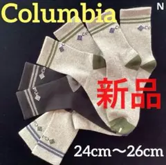 A104新品コロンビア薄手Columbia靴下4組足ソックス女性24〜26cm