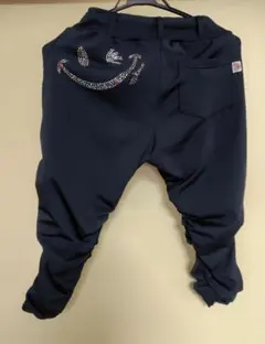 ミカランセ mikano 裾サイドギャザー ギャングスターパンツ ニコちゃん