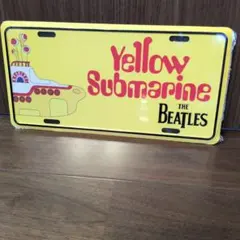 イエローサブマリン インテリアナンバープレート THE BEATLES