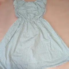 GUストライプ ノースリーブ ワンピース140センチ