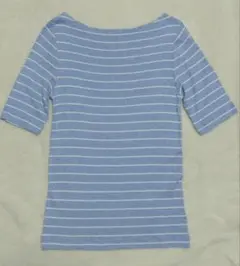 GAP ストライプ Tシャツ Lサイズ ライトブルーのサムネイル