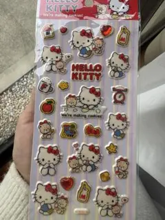 キティちゃん　ぷっくりシール　サンリオ　海外限定　正規品　ラインストーン付き