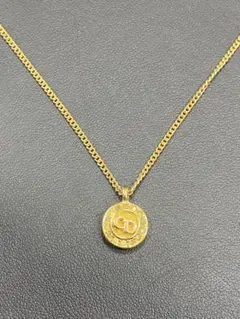 Dior ロゴ　ラインストーン　ネックレス　ヴィンテージ