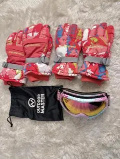 CEVA PRO スキーグローブ2点 ＆ ゴーグルセット 子供用
