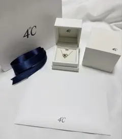 4℃ 【2月誕生石】 シルバーネックレス ハート型