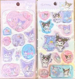 ライセンス品！クロミ フレーク入りウォーターシール2枚セット