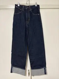 LEVI'S RED ダークブルー ワイドデニム　サイズ24