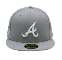 ニューエラ thecap限定 アトランタブレーブス キャップ グレー