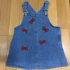 petit main ハローキティ　リボンジャンパースカートSのサムネイル