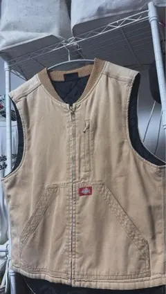 古着 ディッキーズ Dickies ベスト ダック 中綿